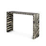 Mercer41 Dean Alexandria 54" Console Table With Bone Inlay In A Zebra ...